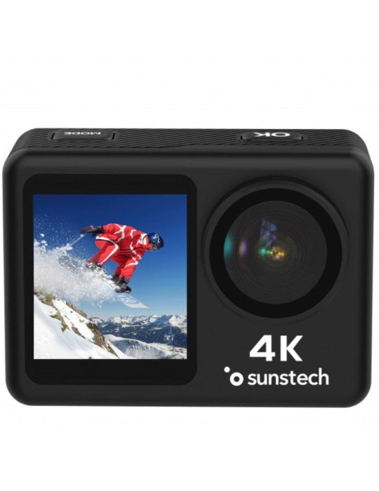 Cámara Digital Deportiva Sunstech Adventure 4K/ 16MP/ Ángulo de visión 170 / Negra