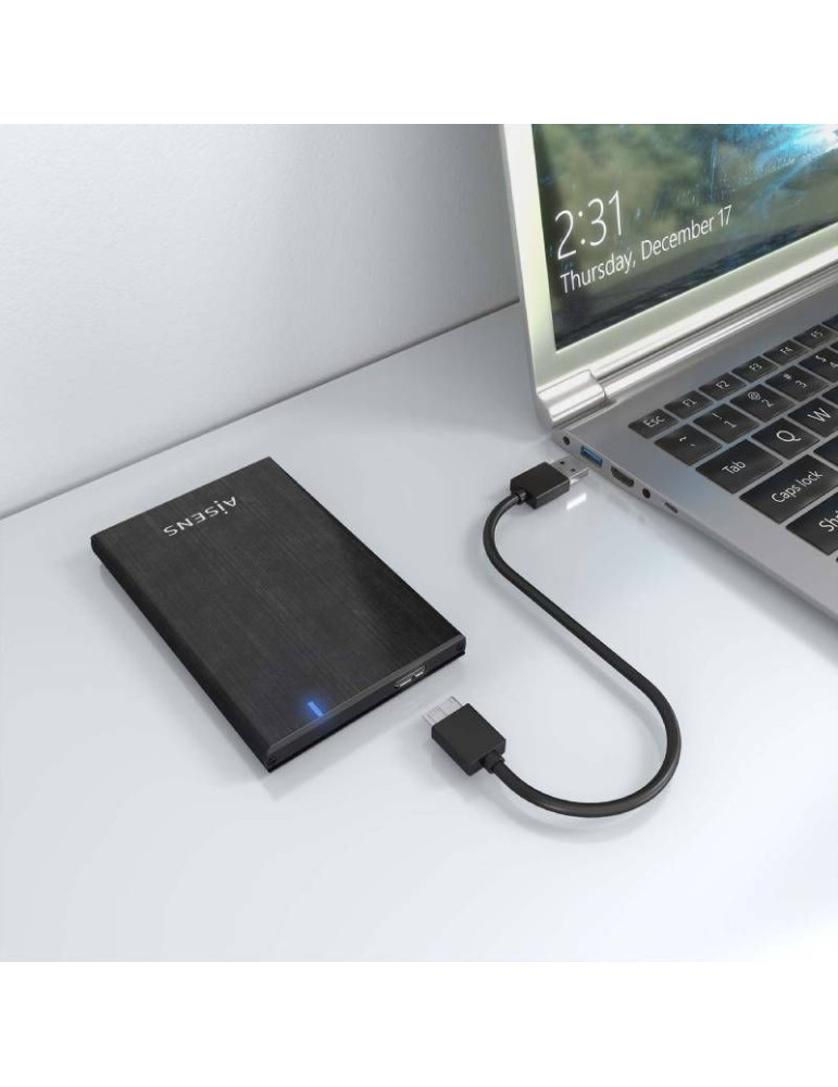 Caja Externa para Disco Duro de 2.5" Aisens ASE-2528B/ USB 3.1