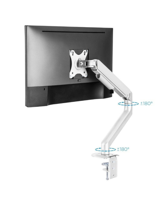 Soporte de Mesa para Monitor TooQ DB4032TNR-W/ Giratorio/ Inclinable/ hasta 9kg