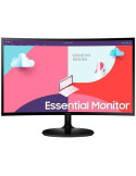 Monitor Curvo Samsung Essential Monitor S3 S24C364EAU/ 24"/ Full HD/ Negro