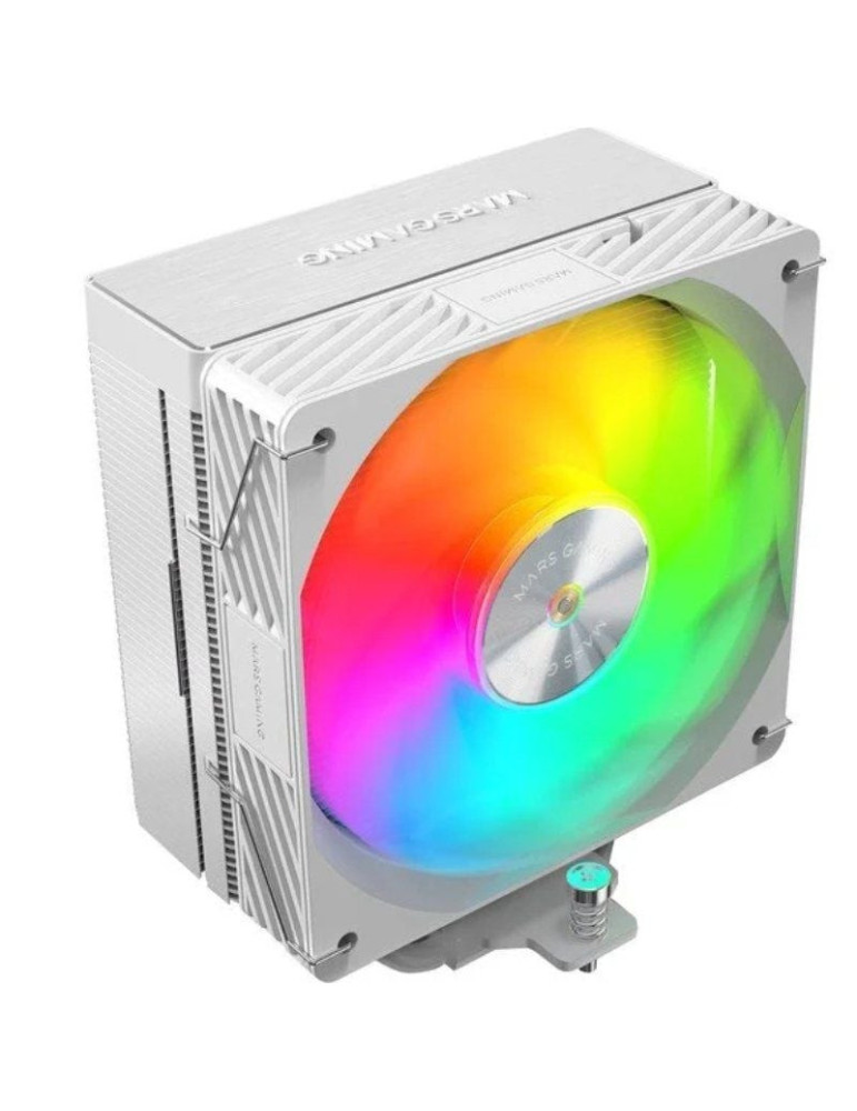 Ventilador con Disipador Mars Gaming MCPU-X5ARGB/ 12cm/ Blanco