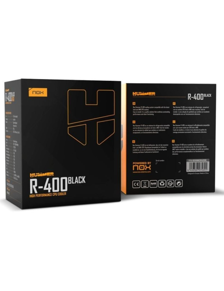 Ventilador con Disipador Nox Hummer R-400/ 12cm