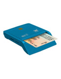 Lector de DNI y Tarjetas Woxter Combo PE26-146/ Azul/ USB 2.0/ Azul