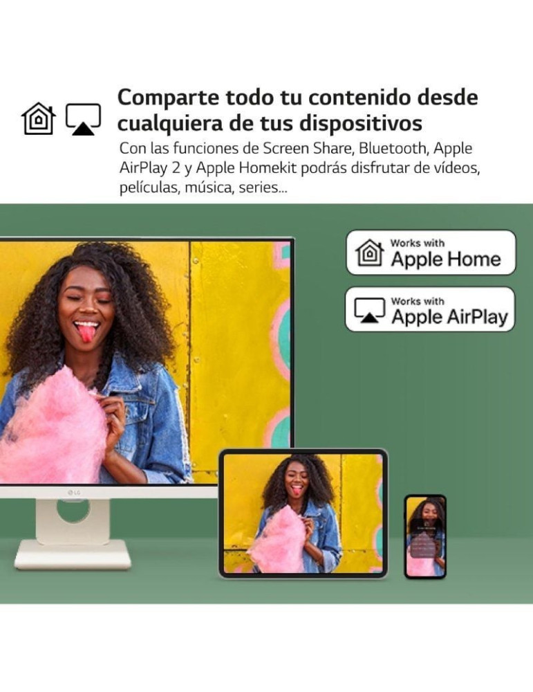Smart Monitor LG MyView 32SR50F-W 31.5"/ Full HD/ Multimedia/ Smart TV/ Blanco