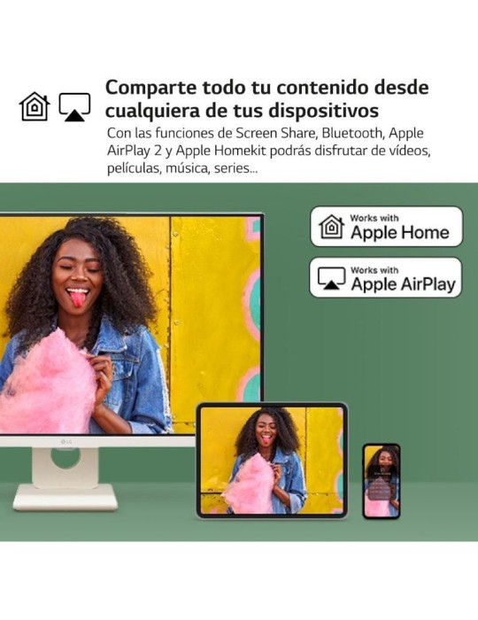 Smart Monitor LG MyView 32SR50F-W 31.5"/ Full HD/ Multimedia/ Smart TV/ Blanco