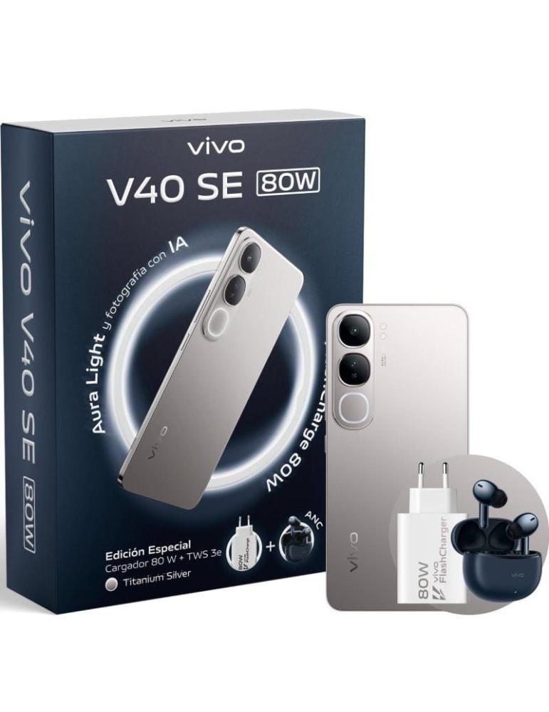 Smartphone Vivo V40 SE 80W 8GB/ 256GB/ 6.67"/ 5G/ Titanio
