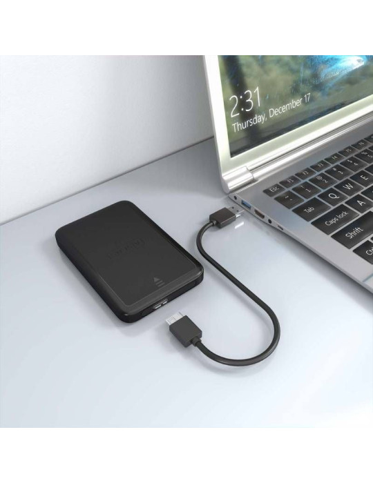 Caja Externa para Disco Duro de 2.5" Aisens ASE-2519B/ USB 3.1/ Sin Tornillos