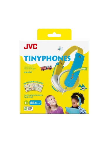 Auriculares Infantiles JVC HA-KD7/ Jack 3.5/ Amarillos 2