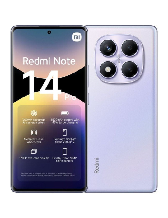 Smartphone Xiaomi Redmi Note 14 Pro 12GB/ 512GB/ 6.67"/ Purpura