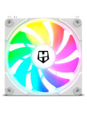 Ventilador Nox Easy Link/ ARGB/ 12cm/ Blanco