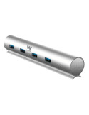 Hub USB 3.0 con Alimentación Externa Woxter HUB 73 PE26-142/ 7xUSB/ Gris