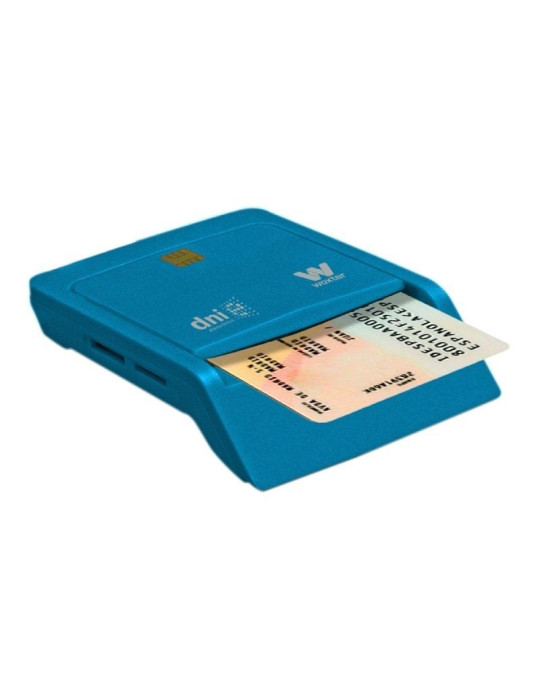 Lector de DNI y Tarjetas Woxter Combo PE26-146/ Azul/ USB 2.0/ Azul