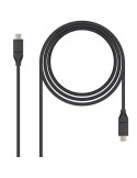 Cable USB 3.1 Nanocable 10.01.4101/ USB Tipo-C Macho - USB Tipo-C Macho/ 1m/ Negro