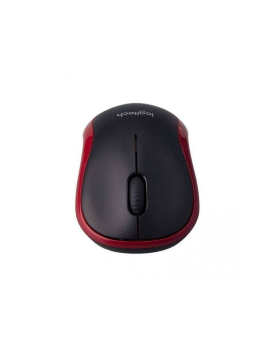 Ratón Inalámbrico Logitech M185/ Hasta 1000 DPI/ Rojo