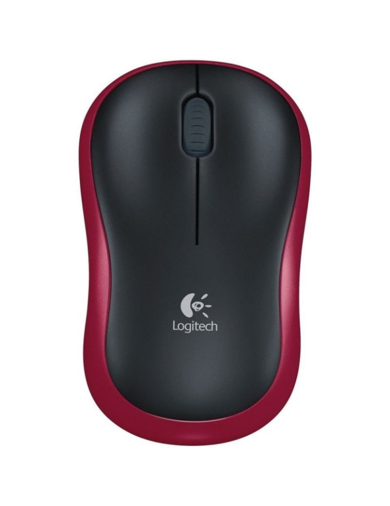 Ratón Inalámbrico Logitech M185/ Hasta 1000 DPI/ Rojo
