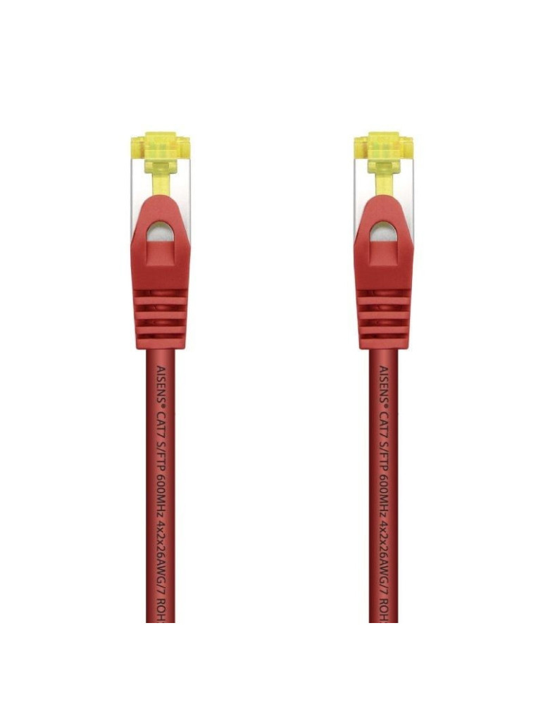 Cable de Red RJ45 SFTP Aisens A146-0468 Cat.7/ 25cm/ Rojo