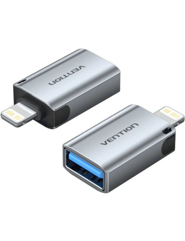 Adaptador OTG USB Vention CUCH0/ USB Hembra - Lightning Macho/ Azul