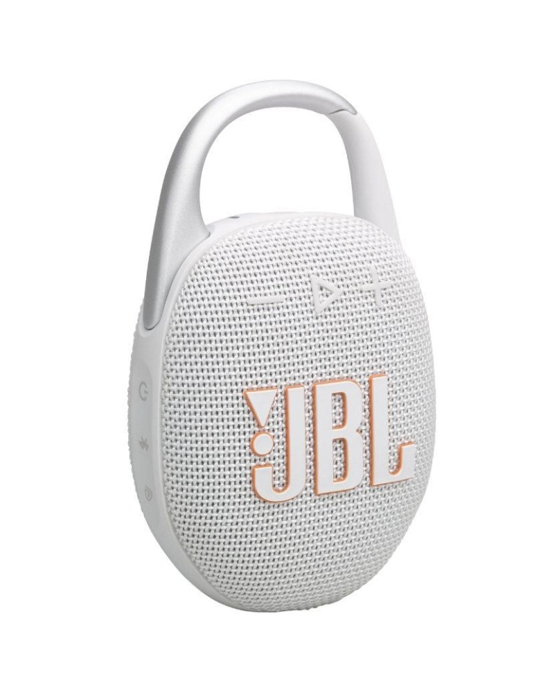 Altavoz con Bluetooth JBL Clip 5/ 7W/ 1.0/ Blanco