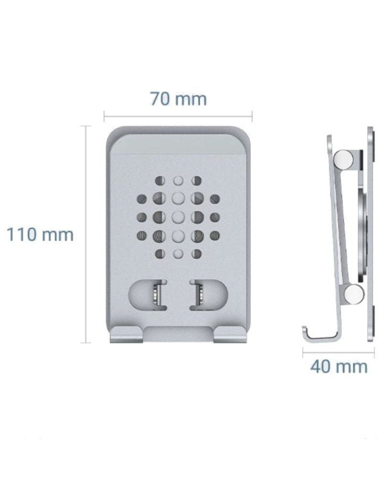 Soporte para Smartphone/Tablet Vention KSDH0/ Plata