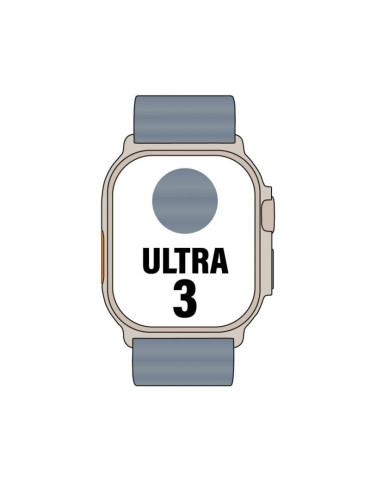 Apple Watch Ultra 3 GPS/ Cellular 49mm Caja de Titanio Natural/ Correa Ocean Azul Naútico