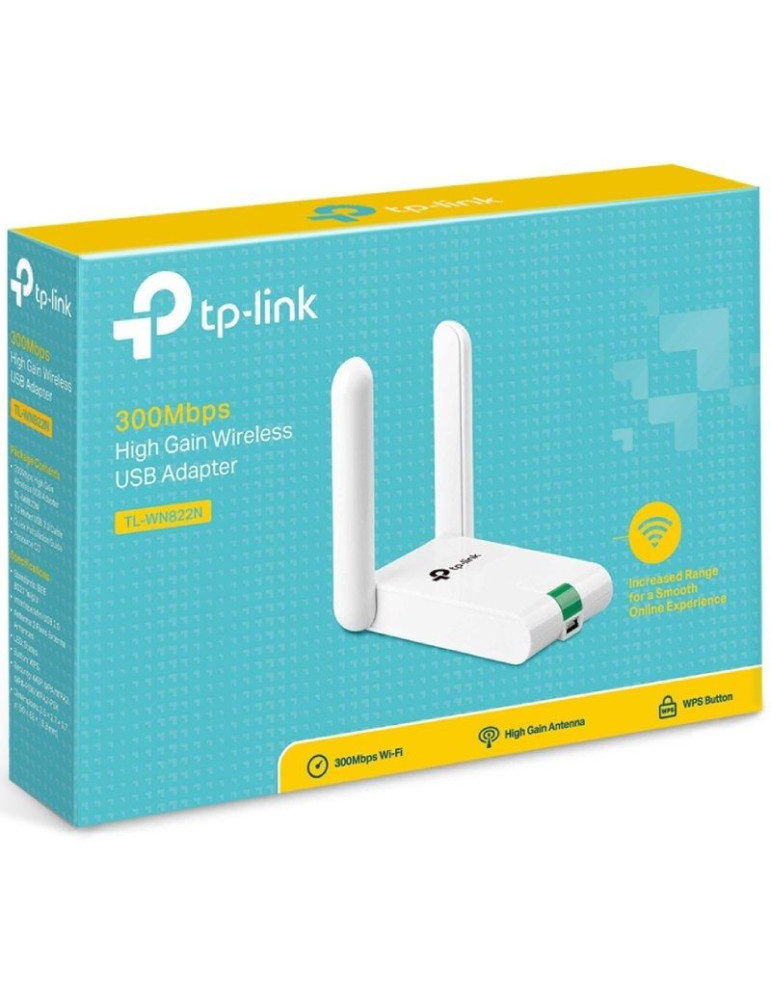 Adaptador USB - WiFi TP-Link TL-WN822N/ 300Mbps
