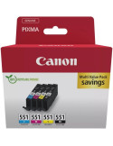 Cartucho de Tinta Original Canon CLI-551 Multipack/ Cian/ Magenta/ Amarillo/ Negro
