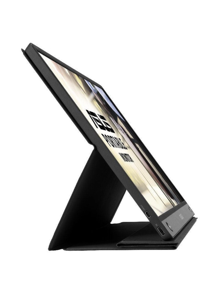 Monitor Portátil Asus ZenScreen Go MB16AHP 15.6"/ Full HD/ Multimedia/ Plata y Negro