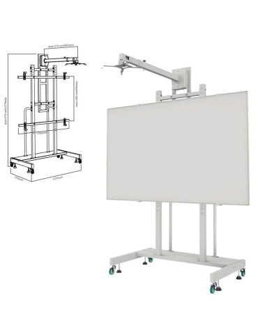 Soporte para Pizarra Interactiva Approx appIBSTD/ 80-120"