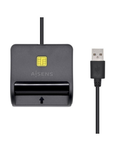 Lector de DNI y Tarjetas Aisens ASCR-SN02SD-BK/ USB 2.0/ Negro 2