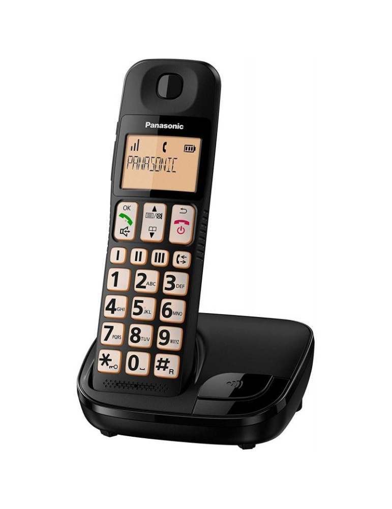 Teléfono Inalámbrico Panasonic KX-TGE310SP/ Negro