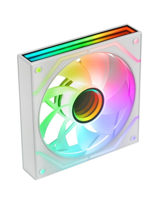 Pack 2 Ventiladores Mars Gaming MF-3DPROX2R/ 12cm/ ARGB/ Blancos