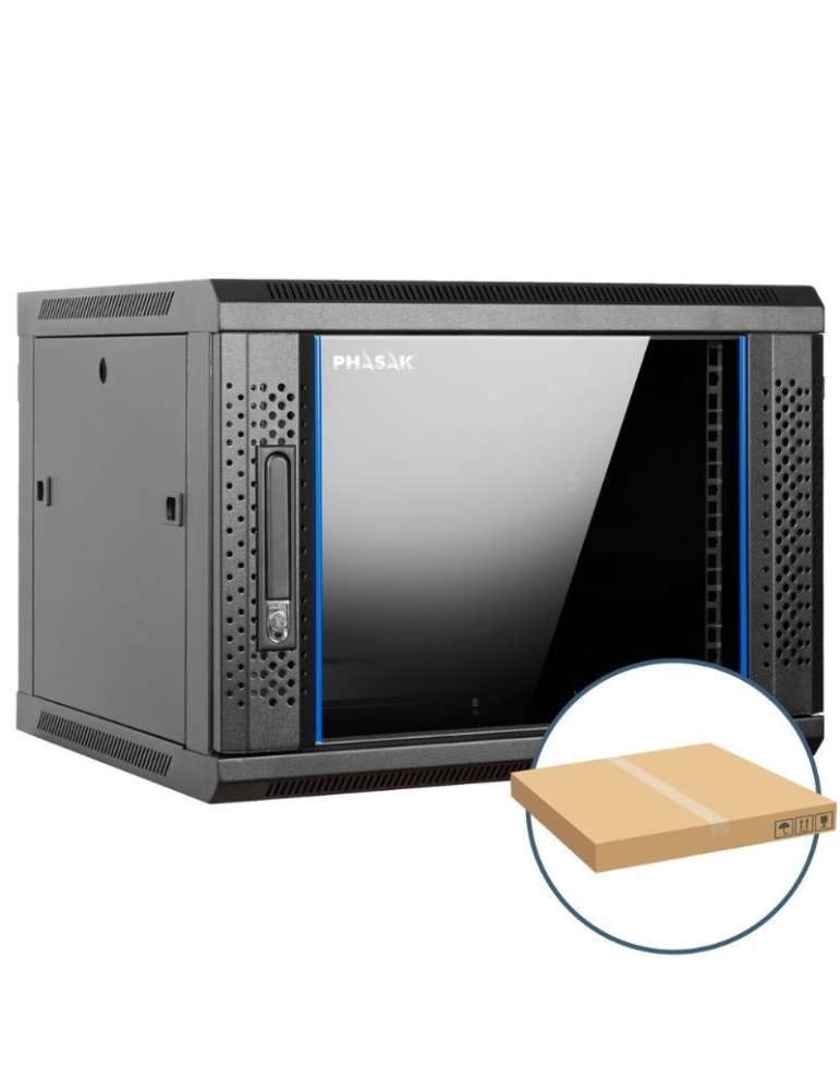 Armario Rack Mural Desmontado Phasak PHO 2109D/ 19"/ Altura 9U
