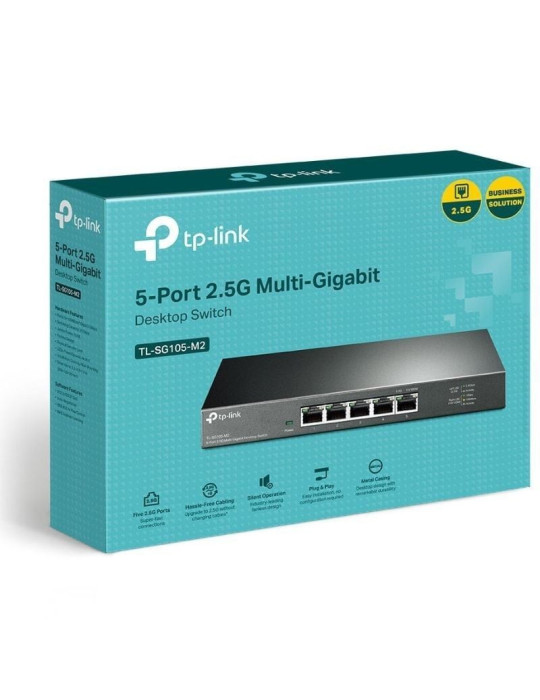 Switch TP-Link TL-SG105-M2 5 Puertos/ RJ-45 1/ 2.5Gbps