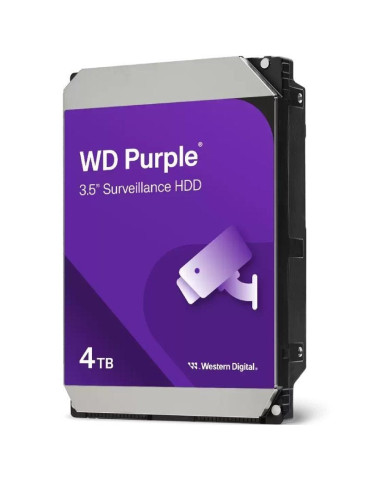 Disco Duro Western Digital WD Purple Surveillance 4TB/ 3.5"/ SATA III/ 128MB
