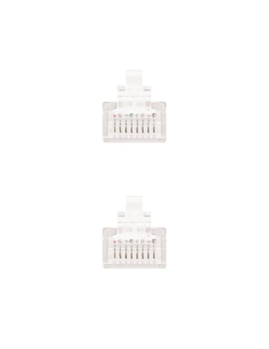 Cable de Red RJ45 UTP Nanocable 10.20.0400-L25-W Cat.6/ 25cm/ Blanco