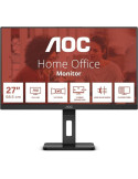 Monitor Profesional AOC 27E3QAF 27"/ Full HD/ Multimedia/ Regulable en altura/ Negro