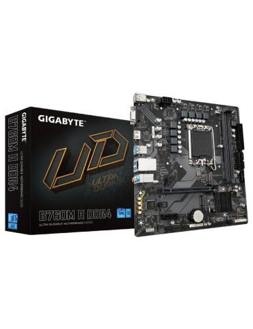 Placa Base Gigabyte B760M H DDR4 Socket 1700/ DDR4/ PCIe 4.0/ Micro ATX