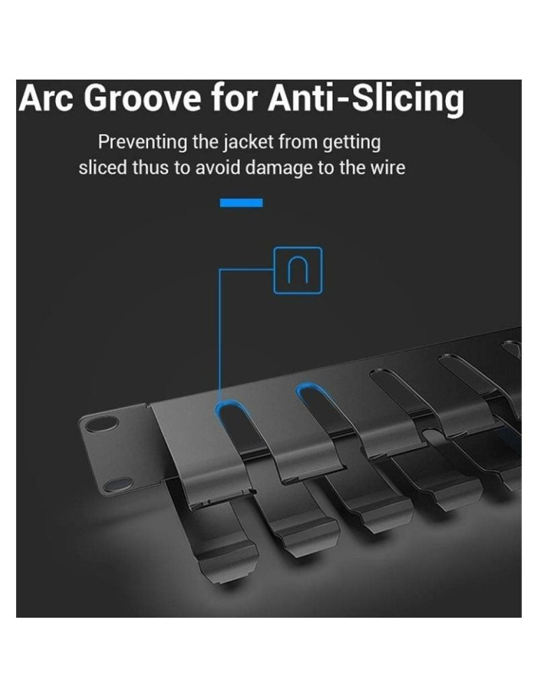 Organizador de Cables de Red Vention KHAB0/ 24 Puertos