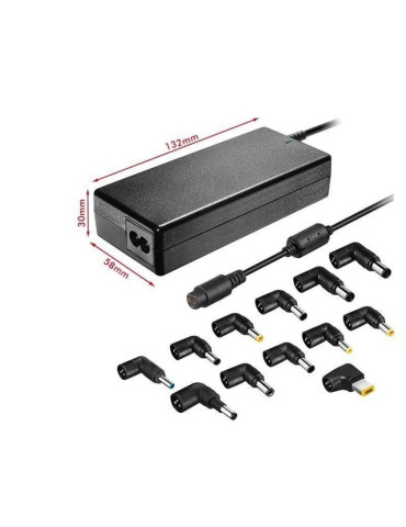 Cargador de Portátil Leotec Home/ 90W/ Automático/ 12 Conectores/ Voltaje 15-20V 2