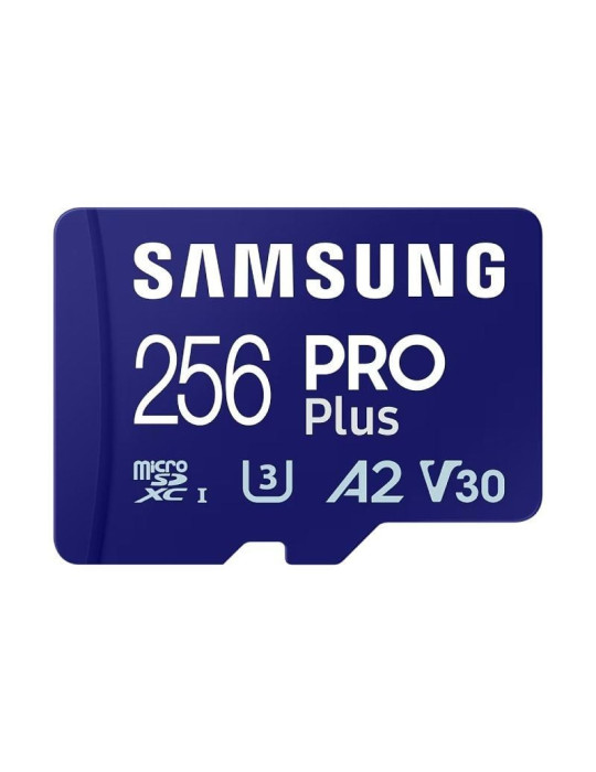 Tarjeta de Memoria Samsung PRO Plus 2023 256GB microSD XC/ Clase 10/ 180MBs