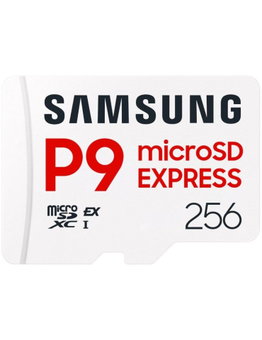 Tarjeta de Memoria Samsung P9 Express 256GB microSD XC/ Clase 10/ 800MBs