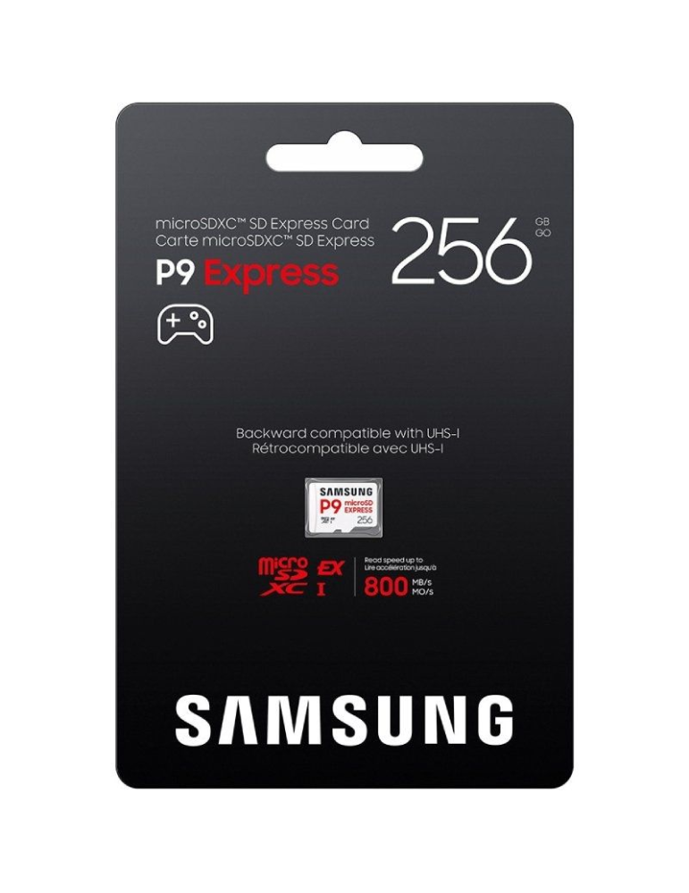 Tarjeta de Memoria Samsung P9 Express 256GB microSD XC/ Clase 10/ 800MBs