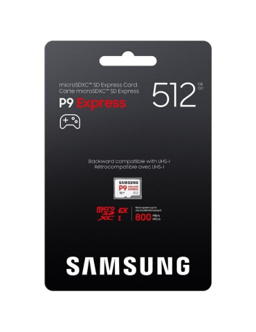 Tarjeta de Memoria Samsung P9 Express 512GB microSD XC/ Clase 10/ 800MBs 2