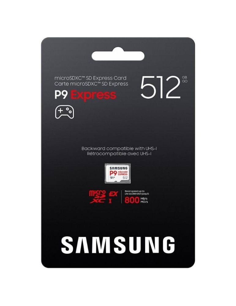 Tarjeta de Memoria Samsung P9 Express 512GB microSD XC/ Clase 10/ 800MBs
