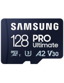 Tarjeta de Memoria Samsung Pro Ultimate 128GB microSD XC con Adaptador/ Clase 10/ 200MBs