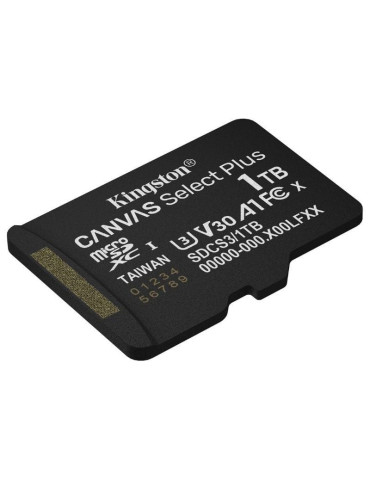 Tarjeta de Memoria Kingston CANVAS Select Plus 1TB microSD XC/ Clase 10/ 150MBs 2