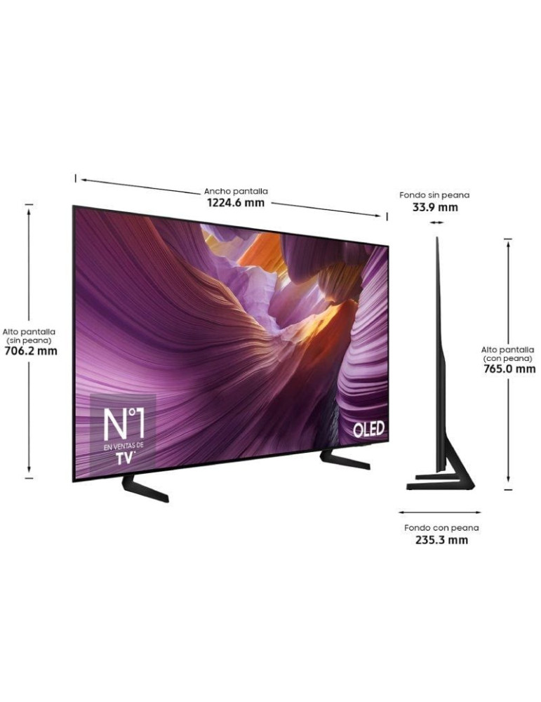 Televisor Samsung OLED S84F TQ55S84FAU 55"/ Ultra HD 4K/ Smart TV/ WiFi