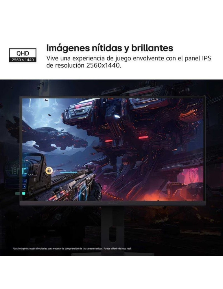 Monitor Gaming LG UltraGear 27G610A-B 27"/ QHD/ 1ms/ 200Hz/ IPS/ Regulable en altura/ Negro