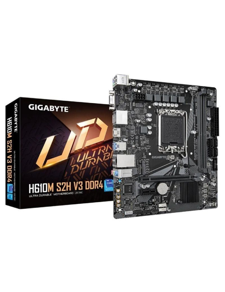 Placa Base Gigabyte H610M S2H V3 DDR4 Socket 1700/ DDR4/ PCIe 4.0/ Micro ATX