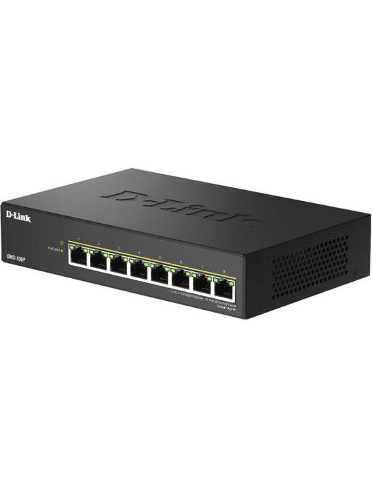 Switch D-Link DMS-108P/E 8 Puertos/ RJ-45 Gigabit 10/100/1000 PoE